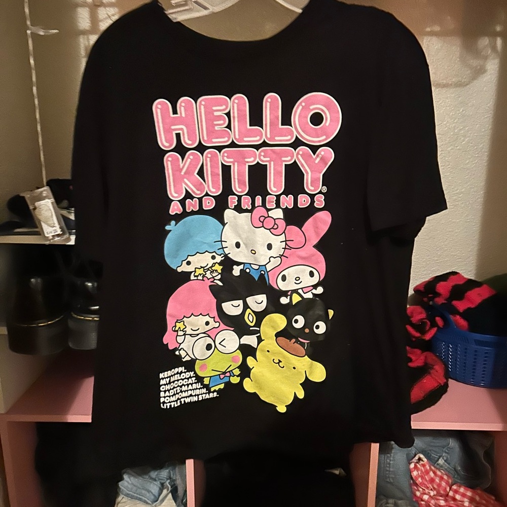 Hello Kitty & Friends Black  T-Shirt